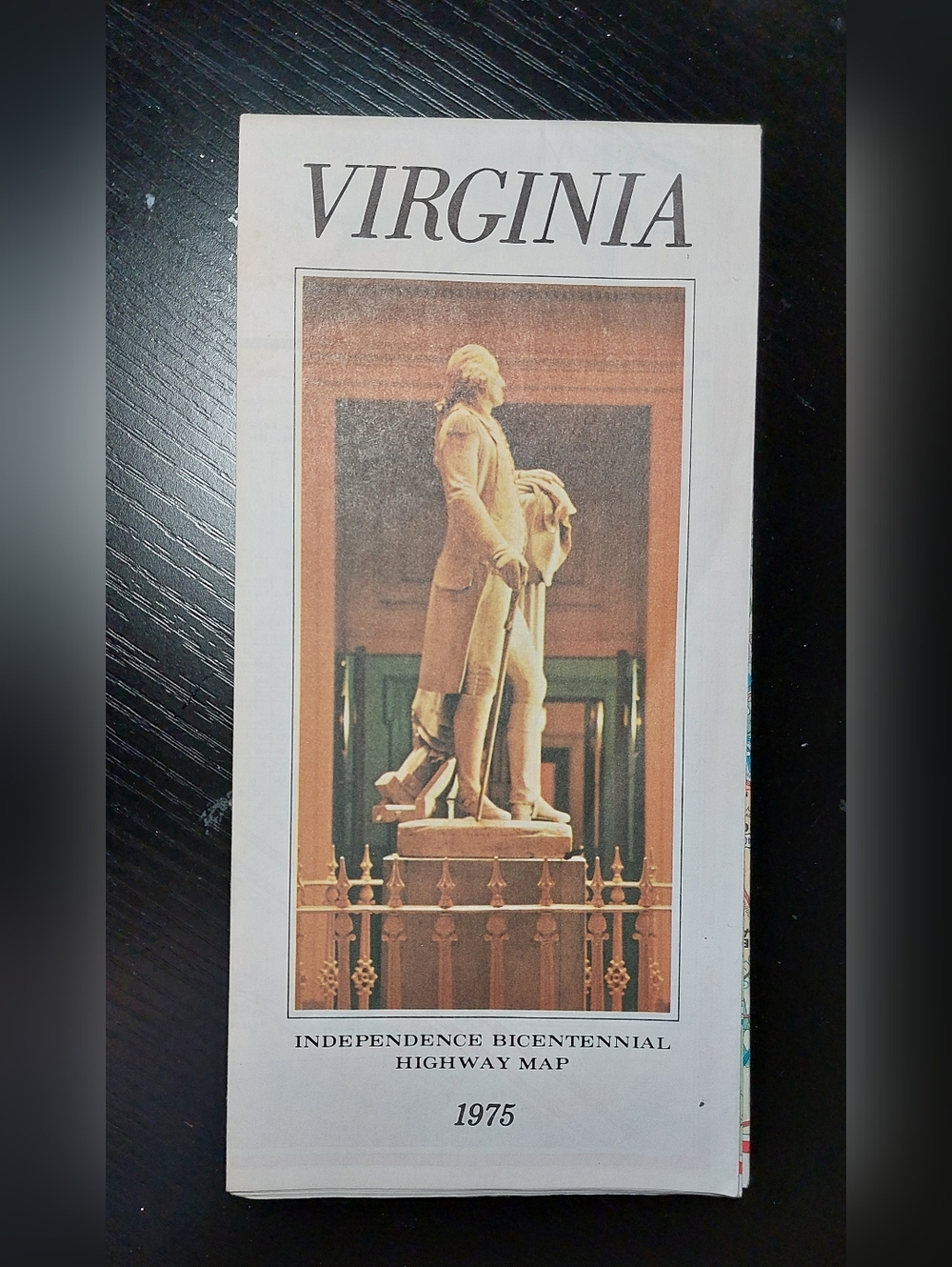 Vintage 1975 Map Of Virgina